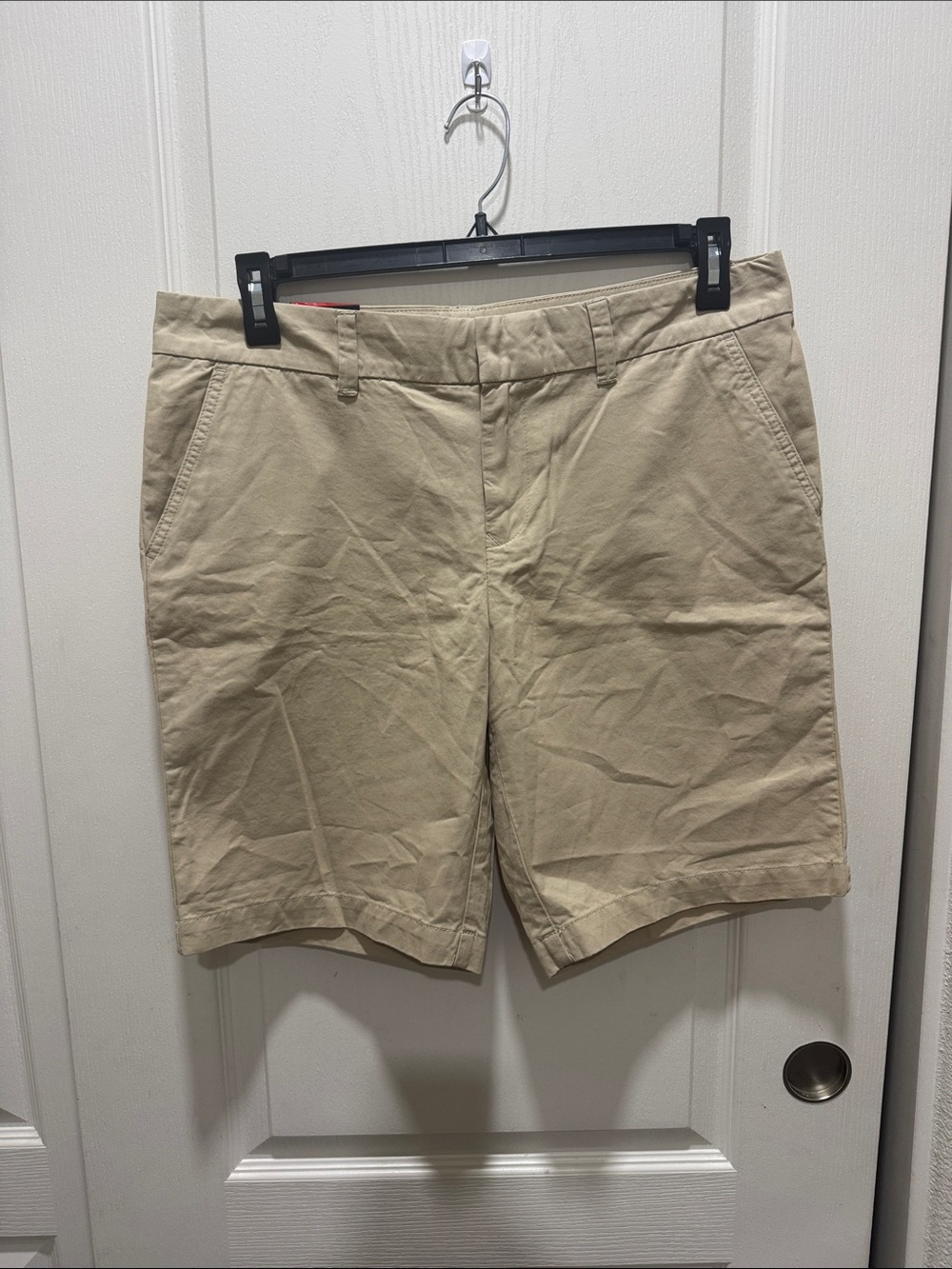 Tommy Hilfiger Khaki Bermuda Shorts Women’s Size 12 Classic Cotton Chino